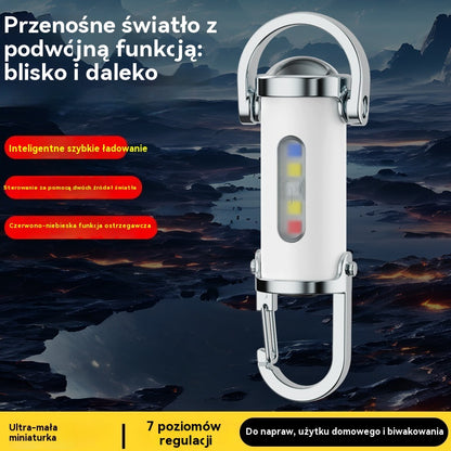 🔦【Kup 1, a 1 dostaniesz gratis】🔥Świetna wyprzedaż🔥Super jasna, wodoodporna mini latarka na klucze o mocy 1200 lumenów