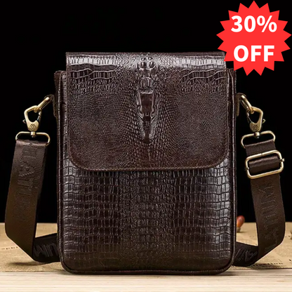 👜💕【30% отстъпка🔥】✨ Стилна чанта през рамо от крокодилска кожа, която ще направи пътуването ви до работа по-вълнуващо!