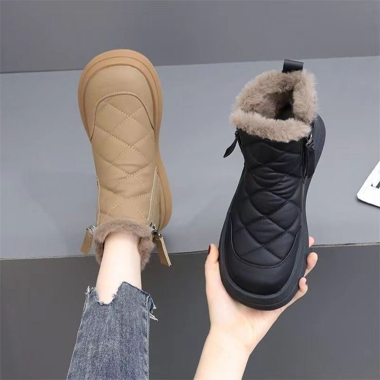 👢【35-41】Nowość na jesień i zimę, wodoodporne, antypoślizgowe, ciepłe i stylowe, miękkie krótkie botki