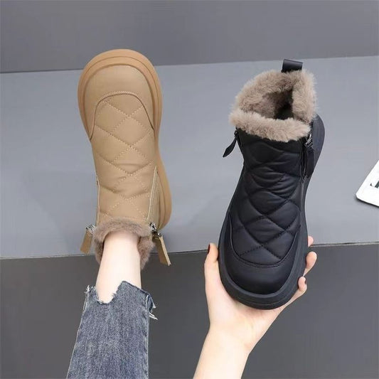 ✨👢【35-41】🔥⛄Нови есенни и зимни модни неплъзгащи се топли дамски снежни ботуши