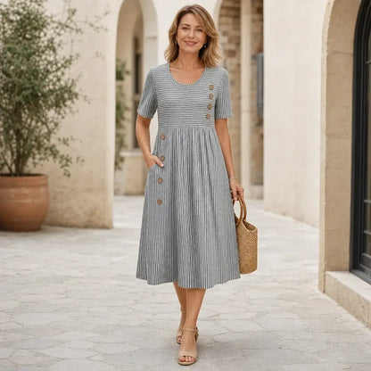 ✨🙌【S-3XL】Vestido de verano cómodo para mujer: sencillo, elegante y casual.