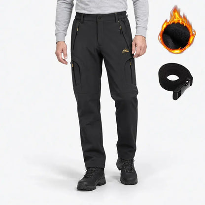 🔥⛄【M-6XL】Pánske zimné outdoorové nohavice s flísovou podšívkou – teplé a vetruodolné
