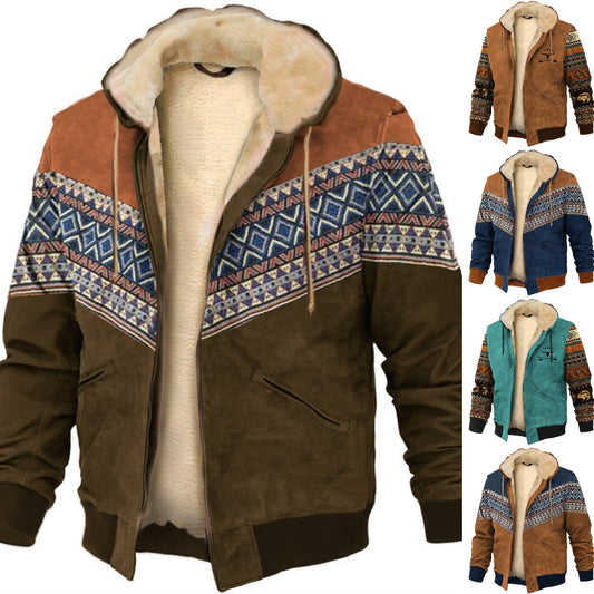 🌞⛄【Novinka 2026】【S-4XL】🔥Pánská ležérní podzimní a zimní zesílená teplá bunda z jehněčí vlny