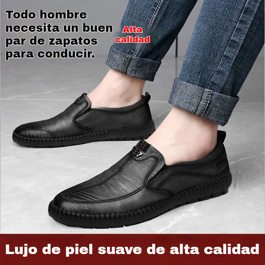 🔥【Oferta especial】Zapatos casuales de cuero genuino hechos a mano para hombre, transpirables y cómodos, modelo 2026 ✅️Pago contra entrega