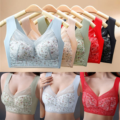 🔥【Kup 3, otrzymaj 3 gratis】💕🎁Biustonosz Ice Silk Ultra-cienki, oddychający, regulowany [40 kg-100 kg]