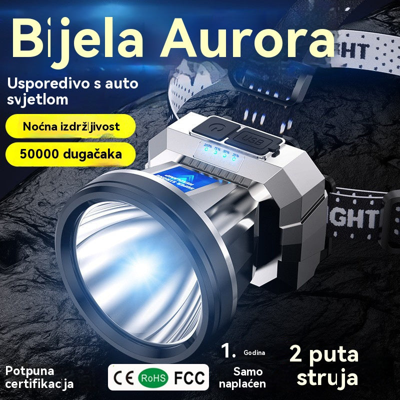 🌟💡Indukcijska LED prednja svjetla s inteligentnim USB punjenjem💥 Osvijetlite noć ovim svjetlima, savršenim za noćni ribolov, planinarenje i kampiranje.