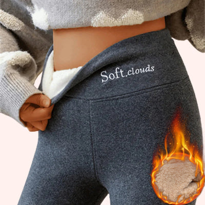 🔥💖🥶【Plačilo ob dostavi】🔥【S-5XL】Nove modne hlače z visokim pasom, termo hlače, bombažne hlače