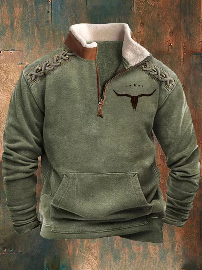 👕【S-4XL]2024 Męski modny, jesienno-zimowy, ciepły sweter z długim rękawem i nadrukiem 3D-3773911