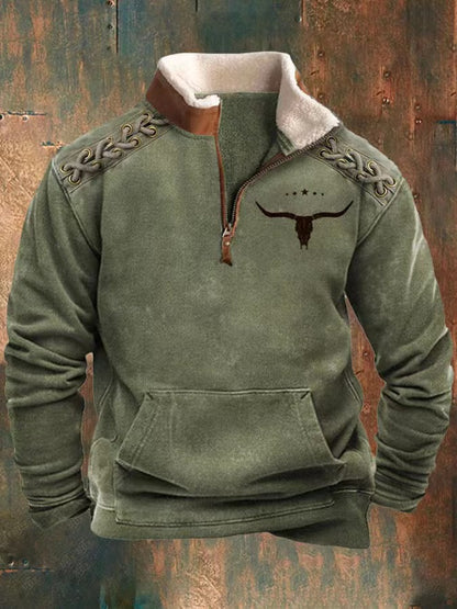 👕【S-4XL]2024 Męski modny, jesienno-zimowy, ciepły sweter z długim rękawem i nadrukiem 3D-3773911