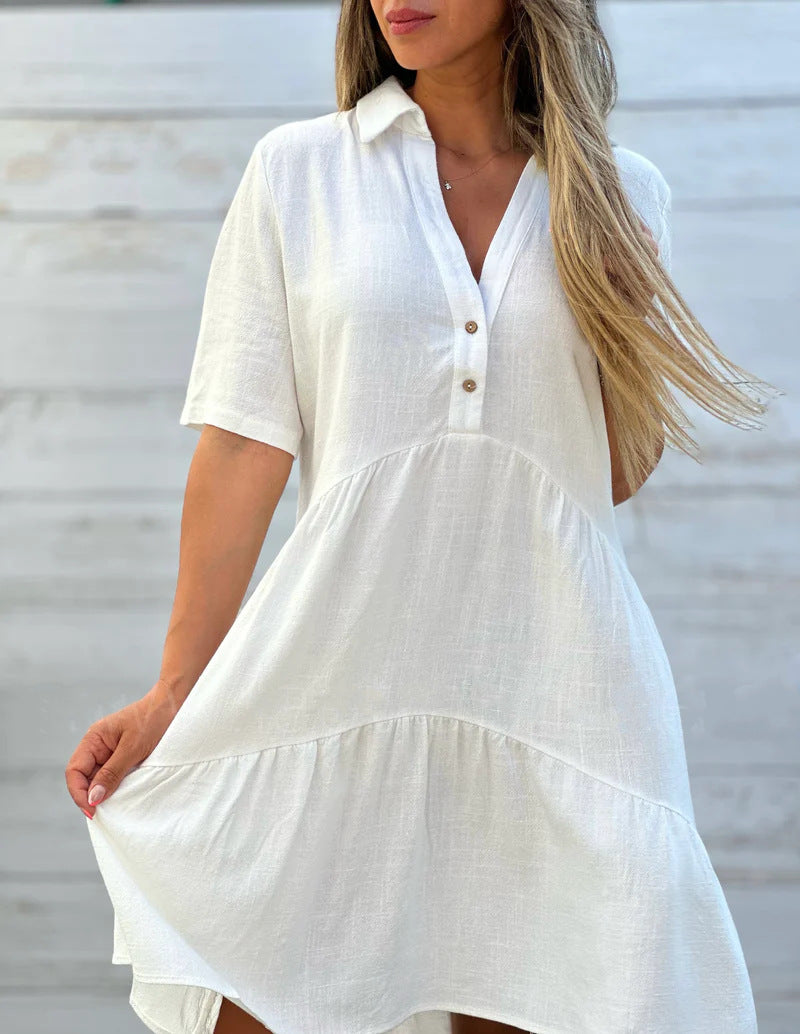 🔥✨【Oferta specjalna ograniczona czasowo】【S-5XL】2025 nowa wysokiej jakości lekka oddychająca sukienka casualowa modna