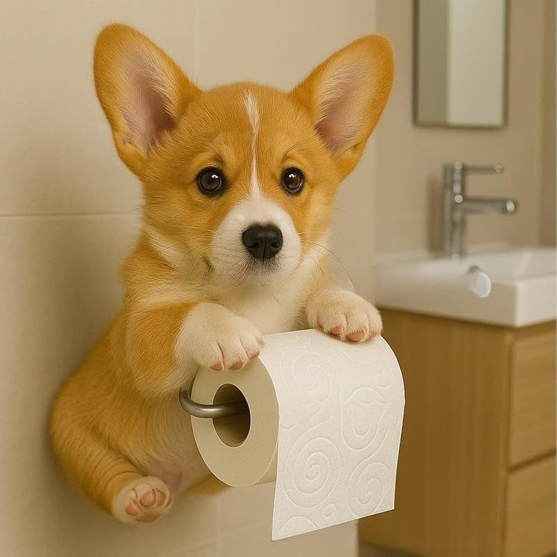 🐕Uroczy uchwyt na papier toaletowy z motywem szczeniaka