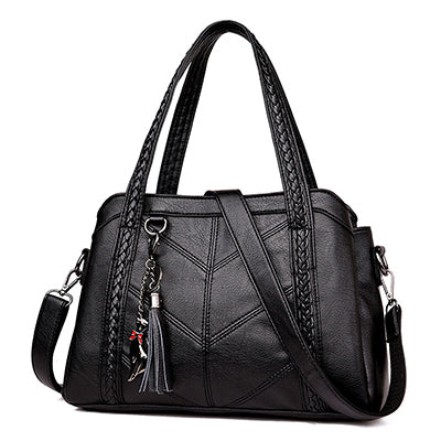 👜 Bolso clásico retro de gran capacidad y múltiples compartimentos para mujer, nuevo modelo 2026 de piel suave
