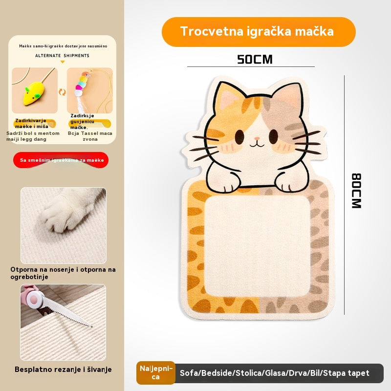 🐈🏆💥【Plačilo ob dostavi】🔥Stensko mačje praskališče - navpično kockasto mačje praskališče - namestitev ni potrebna