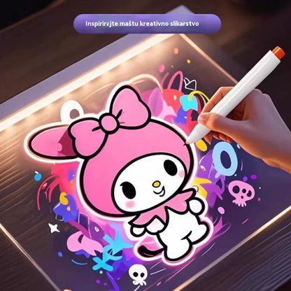 🎨💡✏️ 【Plaćanje pouzećem】Dječja svjetleća ploča za crtanje - rukotvorine, DIY slikanje, izbrisivo pisanje, edukativna fluorescentna ploča za crtanje.