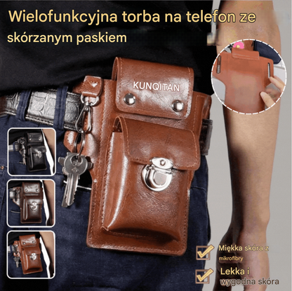 🔥👜【Kup jeden, a drugi dostaniesz gratis】Nowa męska wielofunkcyjna torba na telefon
