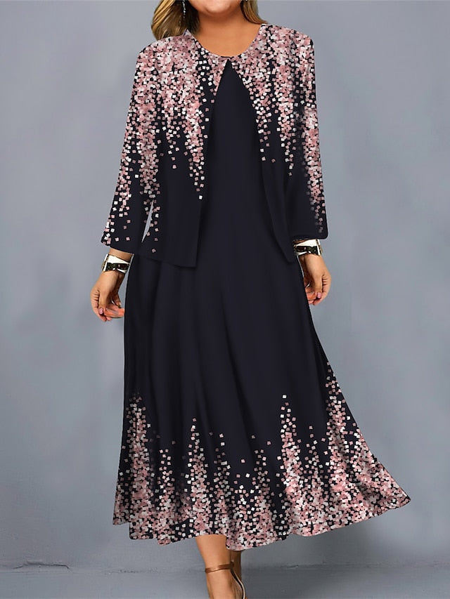 ✨🍁【S-3XL】2025 Nowa sukienka w kwiaty Krótka kurtka Modny garnitur na co