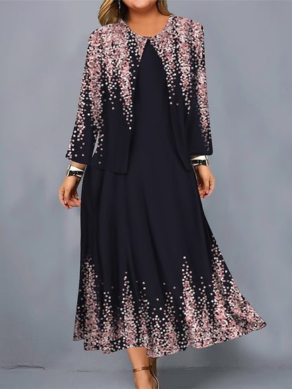 ✨🍁【S-3XL】2025 Nowa sukienka w kwiaty Krótka kurtka Modny garnitur na co