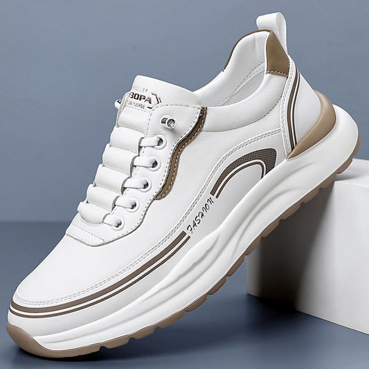 🔥👟【50% de descuento】【Tallas 39-45】Zapatillas de piel impermeables y resistentes a las manchas con suelas suaves y cómodas