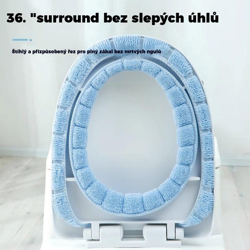 🚽Měkký a odolný potah na WC sedátko – dvoudílná sada pro pohodlí celé rodiny