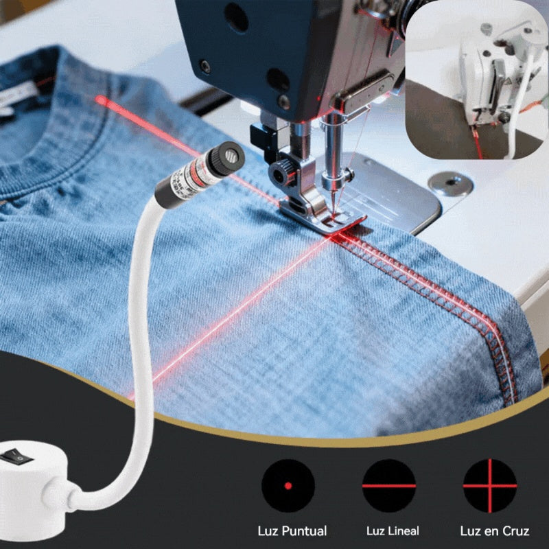 💥Gadżet do szycia💥 Ta maszyna do szycia wykorzystuje magnetyczne światło wyrównujące, dzięki czemu nigdy więcej nie będziesz musiała martwić się o krzywe nici.