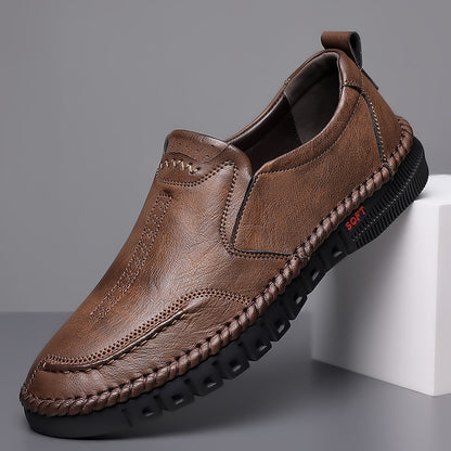 👞Ограничена промоция 50%【39-44】Мъжки спортни обувки 2025, изработени от естествена кожа, с меко ходило, против хлъзгане и дишащи