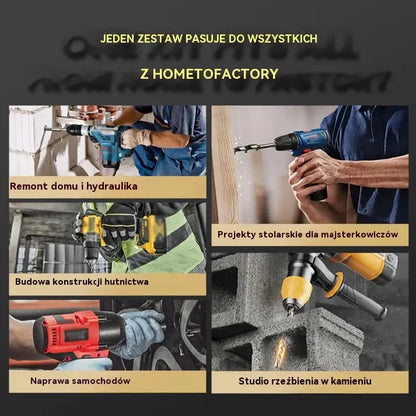 🔥Gorąca oferta 2026🔥 【4+5+6+8+10+12mm】🔥Zestaw 6-ostrzowych wierteł mimośrodowych o wysokiej wytrzymałości