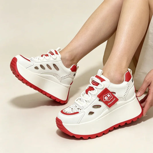 ✨👟 Ежедневни летни обувки с дишащи перфорации и дебела подметка - стилни, дишащи и супер удобни.
