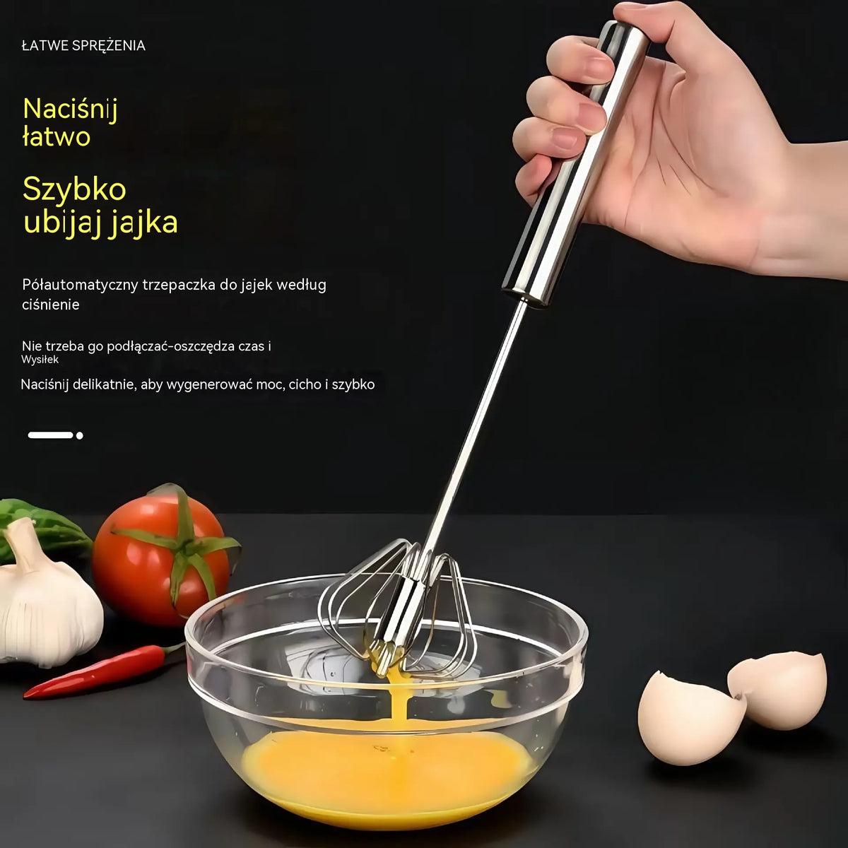 🔥 Zestaw 3 Trzepaczek w Różnych Rozmiarach 🥚 Stal Nierdzewna – Idealne do Każdej Kuchni