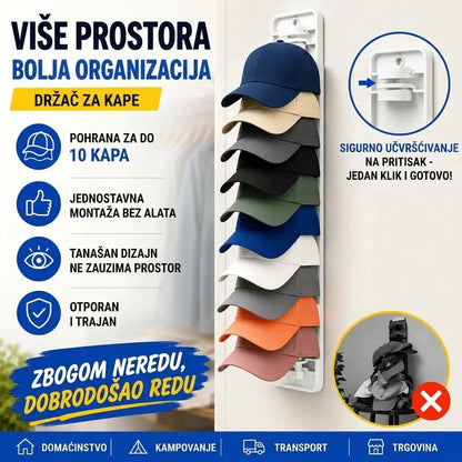 【2 komada】Organizator za šešire koji štedi prostor
