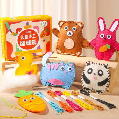 🧵🎁🧵【Gorący w sprzedaży】🔥Ręcznie robiony zestaw do szycia, pełen zabawy, odpowiedni dla dzieci