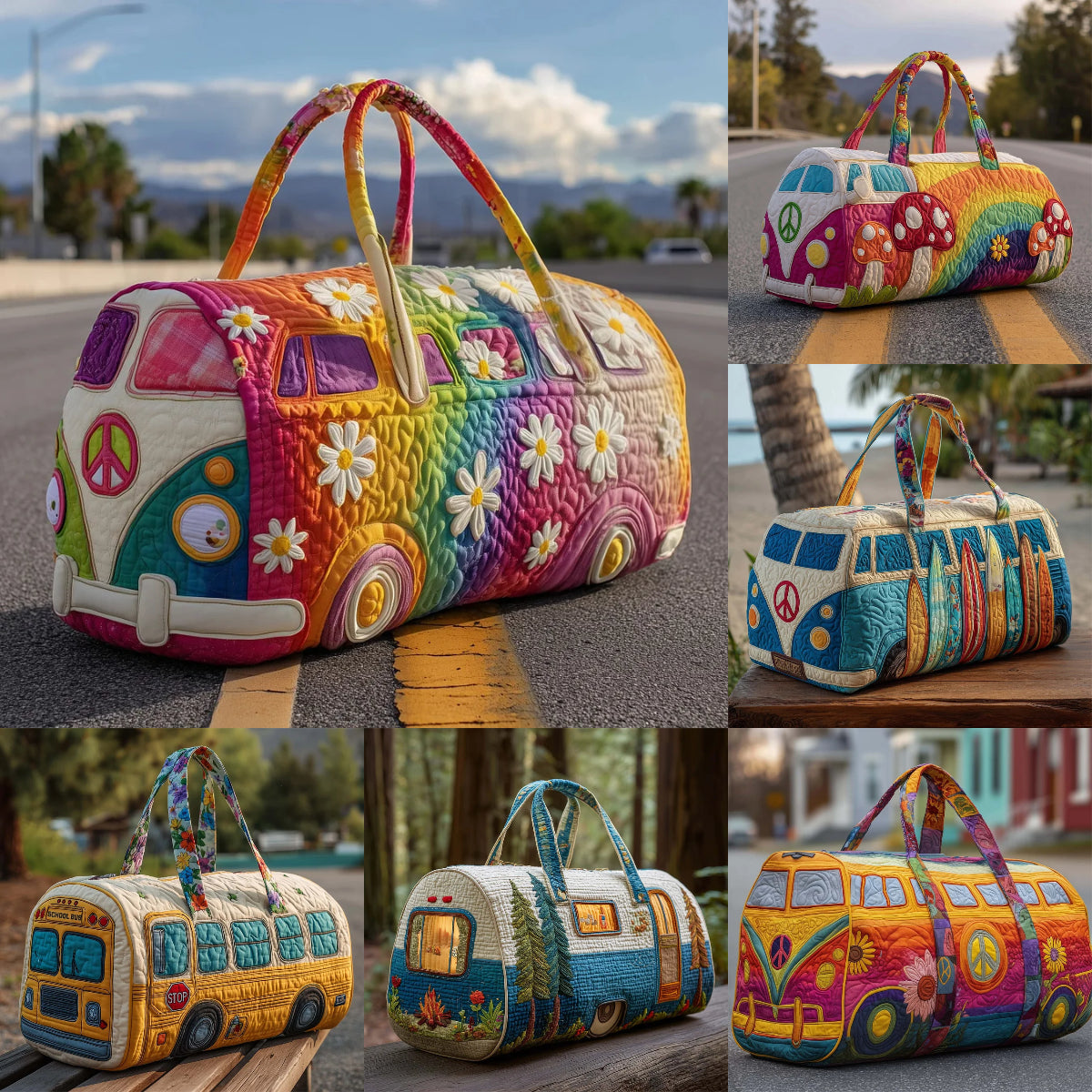 👜👑✨【Plačilo ob dostavi】✨【(16x8x8) palcev/(18x9x9) palcev】Potovalna torba Hippie Box