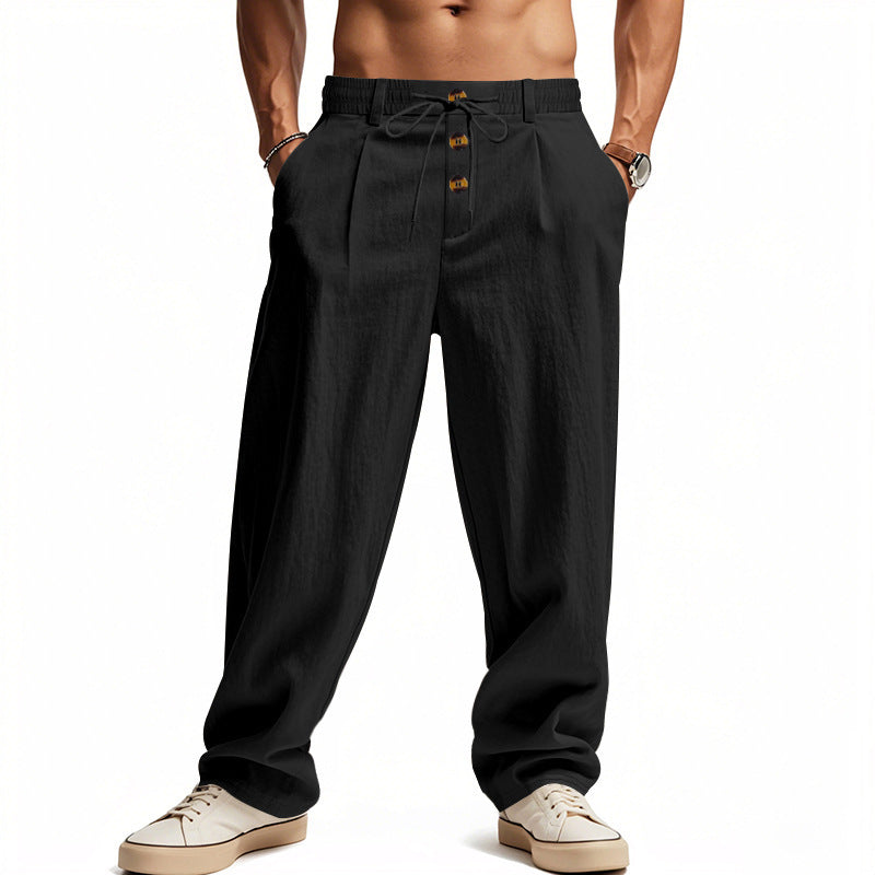 👖👖 ¡Oferta por tiempo limitado al 50% de descuento! Pantalones caseros de hombre de alta calidad, corte entallado y recto, transpirables y cómodos.