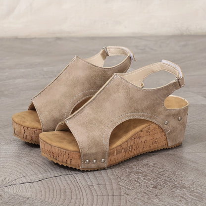 👡Descuento por nuevo producto: 50%🔥【36-43】Sandalias de tacón alto con abertura en la boca de pez, tallas grandes ✅️Pago contra entrega