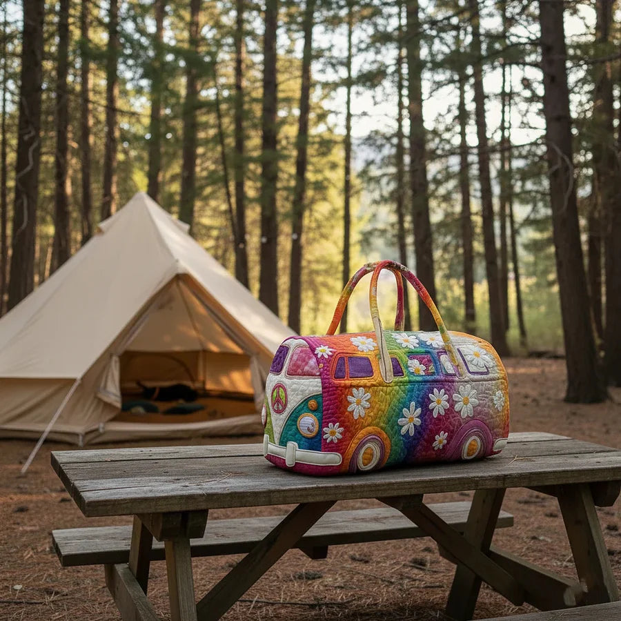 👜Bolsa de viaje acolchada Hippie Van