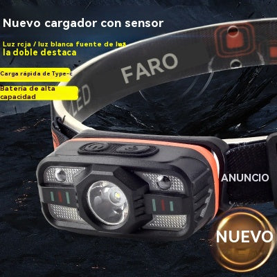 💥【50% de descuento】🌟💡Faros LED de inducción con carga USB inteligente