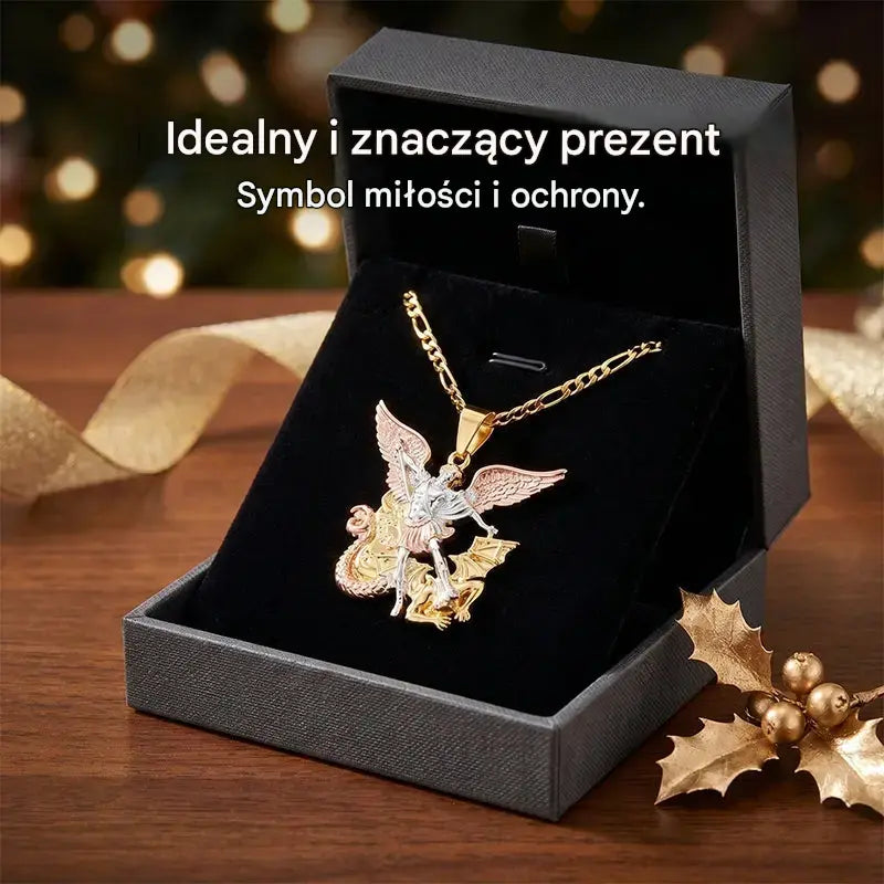 💥Naszyjnik z aniołem stróżem w trzech kolorach złota – Elegancki i symboliczny – Idealny na co dzień lub na prezent – Subtelny i pełen znaczenia ✨💛🪽