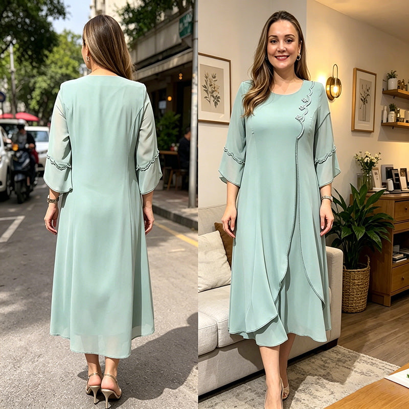 【S-5XL】❤️2026 Nuevos vestidos de gasa de alta calidad