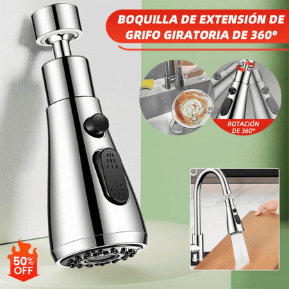 🔥 [Oferta ograniczona czasowo] 🚰🔥 Obrotowa (360°) nakładka na kran
