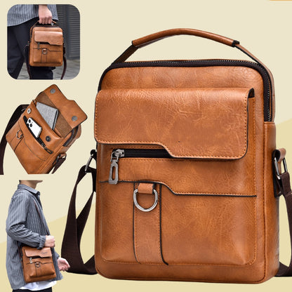 【Darmowa dostawa Za pobraniem】👜 50% zniżki🔥 Stylowa, codzienna męska torba ze skóry naturalnej o dużej pojemności ✅️Płatność przy odbiorze