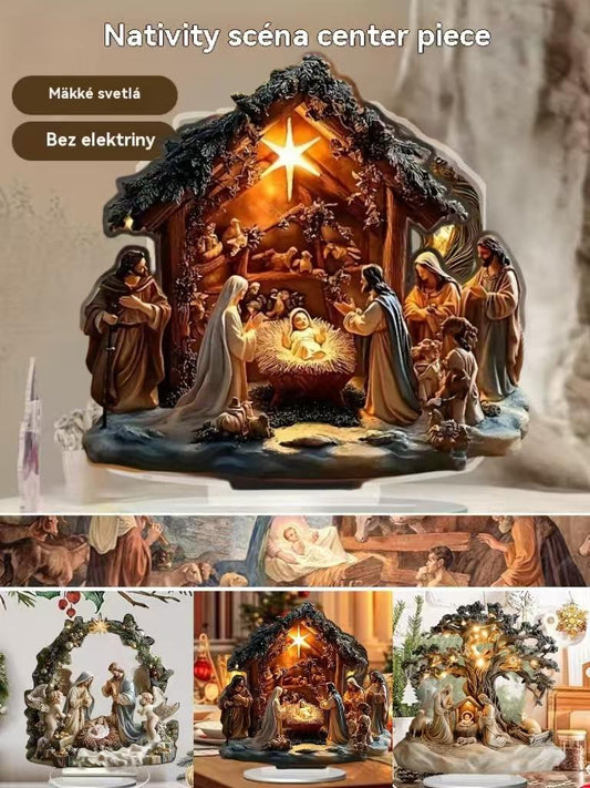✨⛪ Božični okraski za namizne mize, akrilni okraski