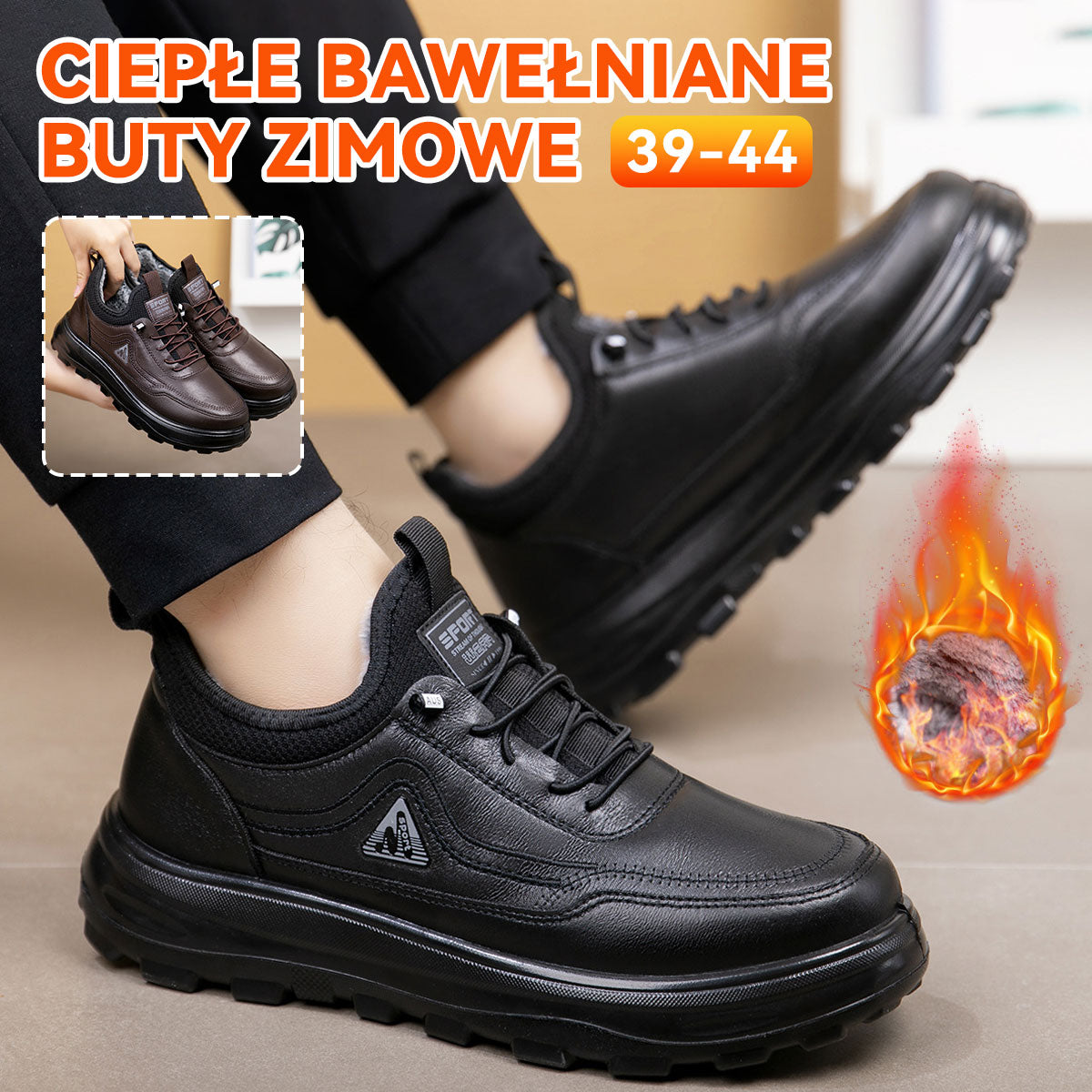 🔥🥾41% zniżki – Buty antypoślizgowe z miękką podeszwą – Zimowy styl z najwyższej półki