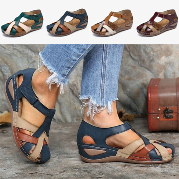 ✨🩰【Výpredaj na konci sezóny】【35–43】Pohodlné rímske sandále z mäkkej kože pre ženy – Cena znížená