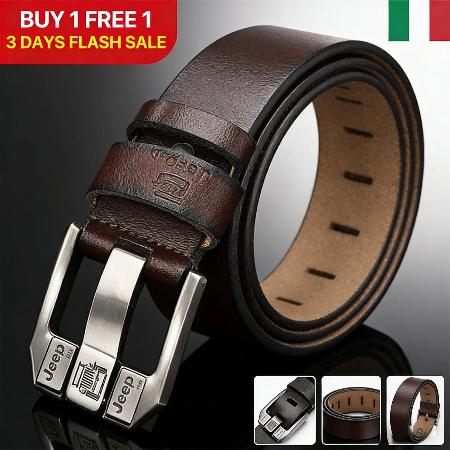 🔥【🔥Artículo de gran venta-1 pieza 25 euros】🔥Cinturón retro de hombre de alta gama hecho de piel de becerro de una sola capa seleccionada