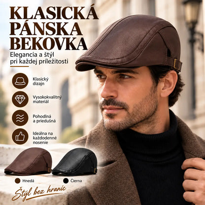 🐏【56 – 60 cm】 Pánska baranica z ovčej kože s nastaviteľnou veľkosťou.