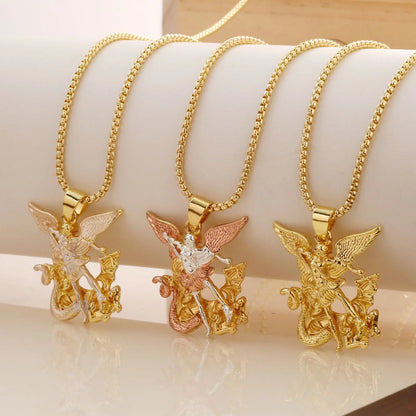 💥Naszyjnik z aniołem stróżem w trzech kolorach złota – Elegancki i symboliczny – Idealny na co dzień lub na prezent – Subtelny i pełen znaczenia ✨💛🪽