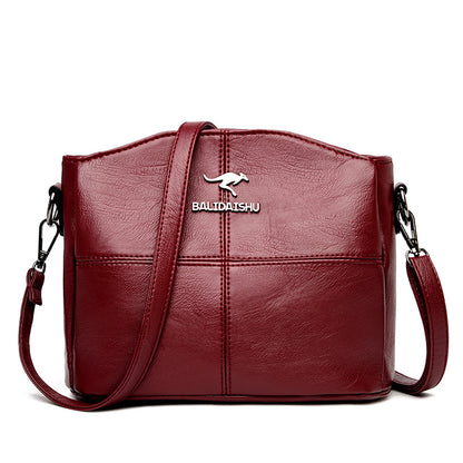 🔥👜👜 Nová kabelka cez rameno z pravej kože, ručne vyrobená v retro štýle, moderná a všestranná.