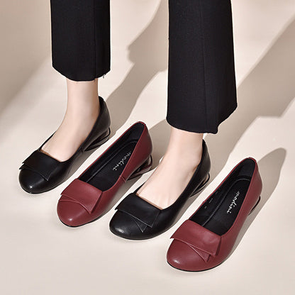 【35-41】😍👍2026 nuevos zapatos de cuero de suela blanda para mujer de moda