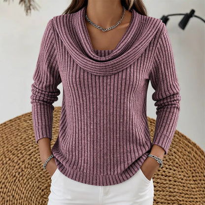 💥💥【S-3XL】Nový ležérny voľný pletený top s dlhým rukávom