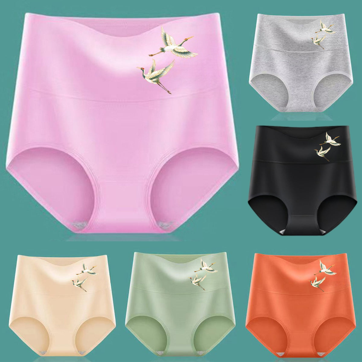 💖Zadnji dan s 50 % popustom - 【Ob nakupu 6 kosov dobite 6 kosov brezplačno】Visok pas, dvig zadnjice, iz visokokakovostnega bombaža✨️ (45-105 kg)