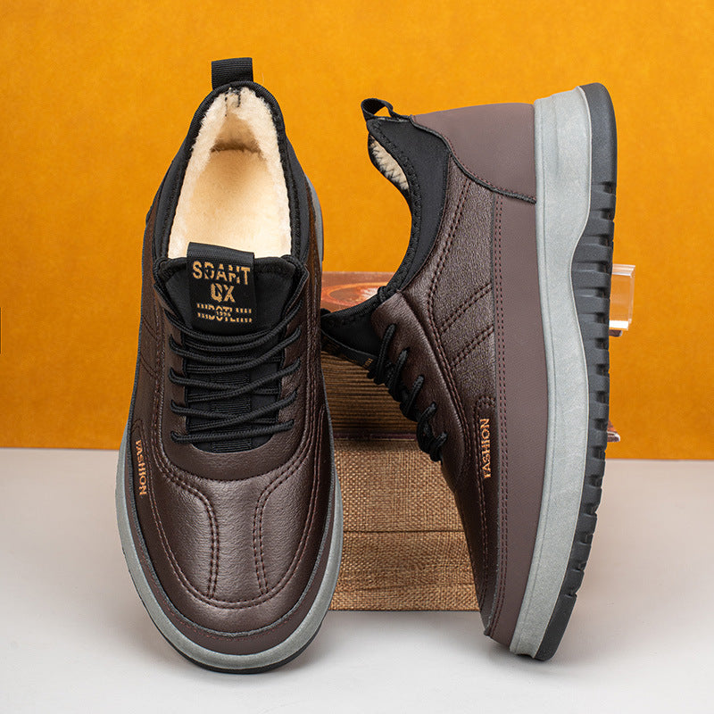 📢💥🏆Kupte jeden kus a druhý dostanete zdarma💥Pánská zimní sportovní obuv pro volný čas, novinka 2026, pravá kůže, nepromokavá, měkká podrážka, 【39-45】